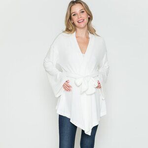 Maternity Snow White Western Waist Tie Hacci Kimono Cardigan